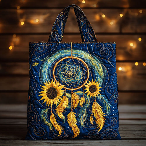 Sun Glow Dreamcatcher WN1810099CL Quilted Tote Bag