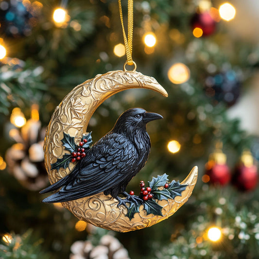 Moonlit Crow CP2711021CL Christmas Ornament