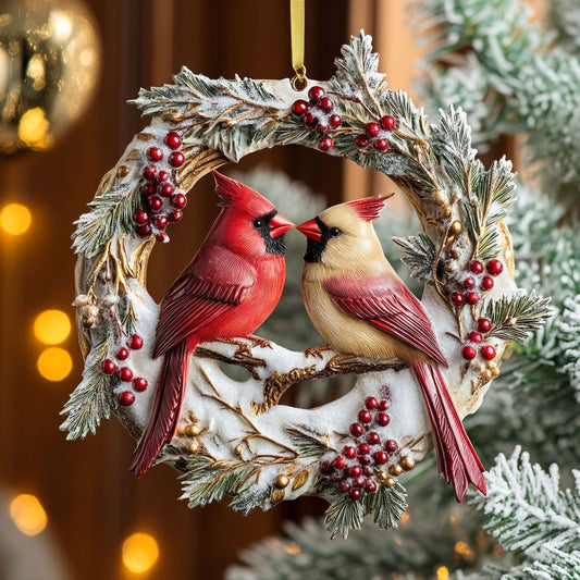 Snowy Cardinal CW2010029CL Christmas Ornament