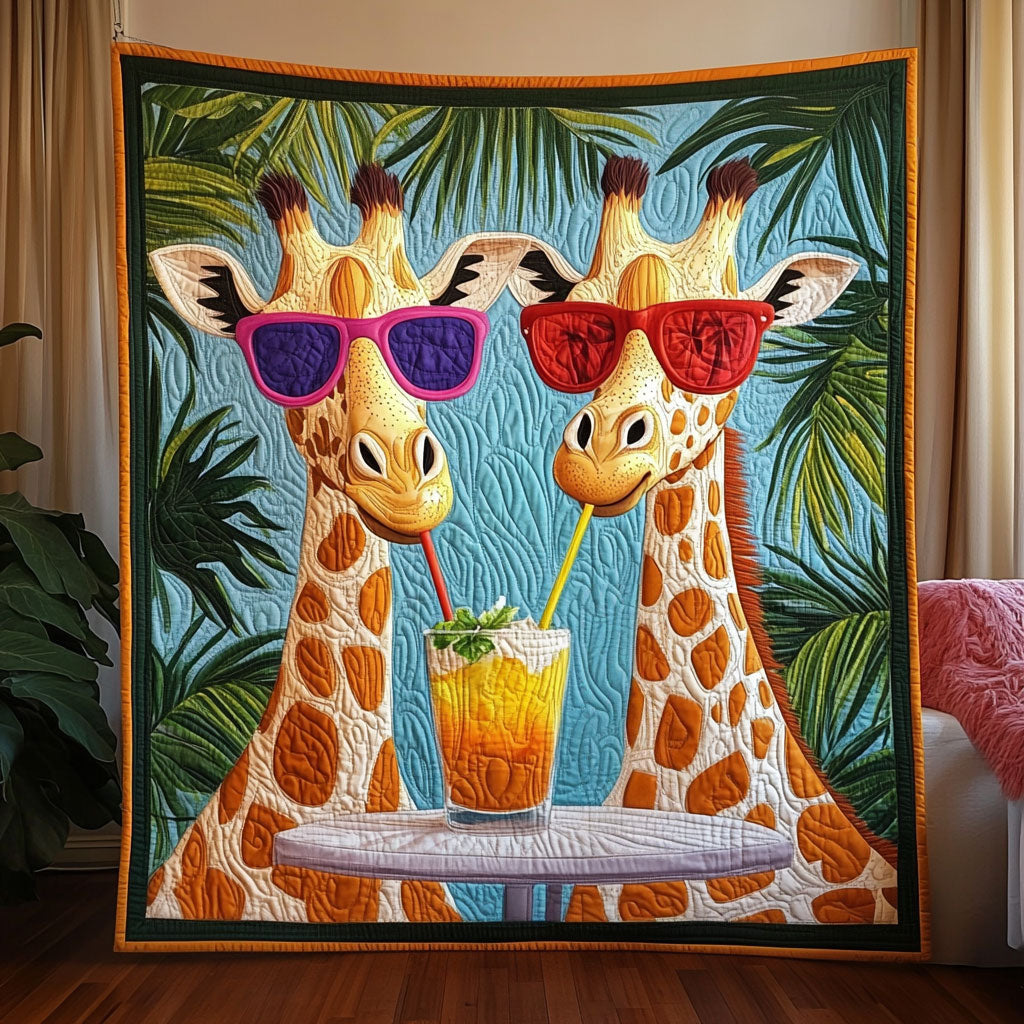 Tropical Cheers Giraffe KL0901014CL Quilt