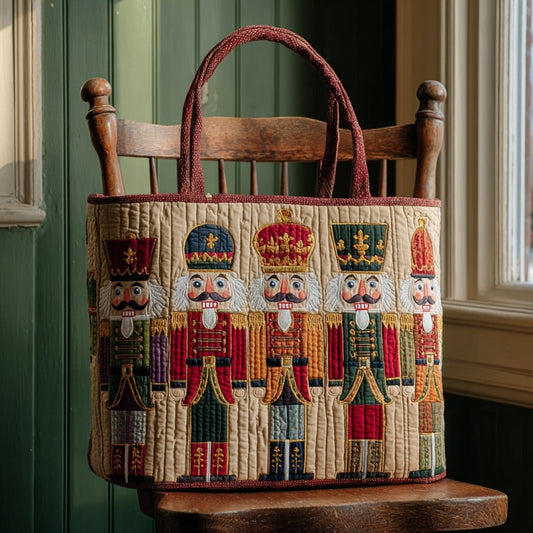 Christmas Nutcrackers XR1710003CL Quilted Tote Bag