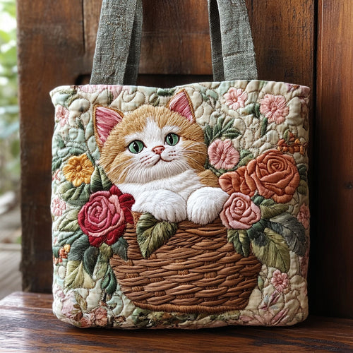 Cat Blossom CP0312050CL Quilted Tote Bag