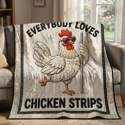Chicken Strips Humor WN1504002CL Quilt
