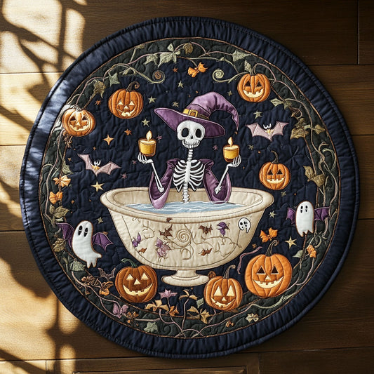 Candlelight Skeleton WN2008008CL Quilted Round Mat