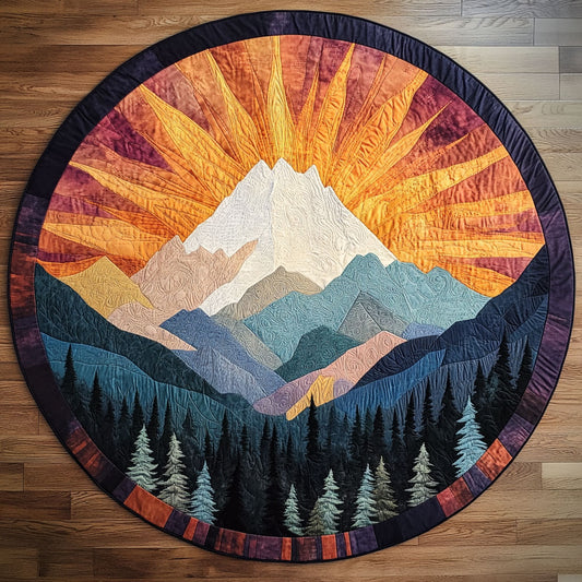 Radiant Whisper Mountain WN1208066CL Quilted Round Mat