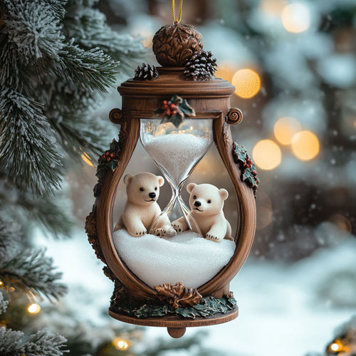 Polar Bear Frost Time WN0812051CL Christmas Ornament