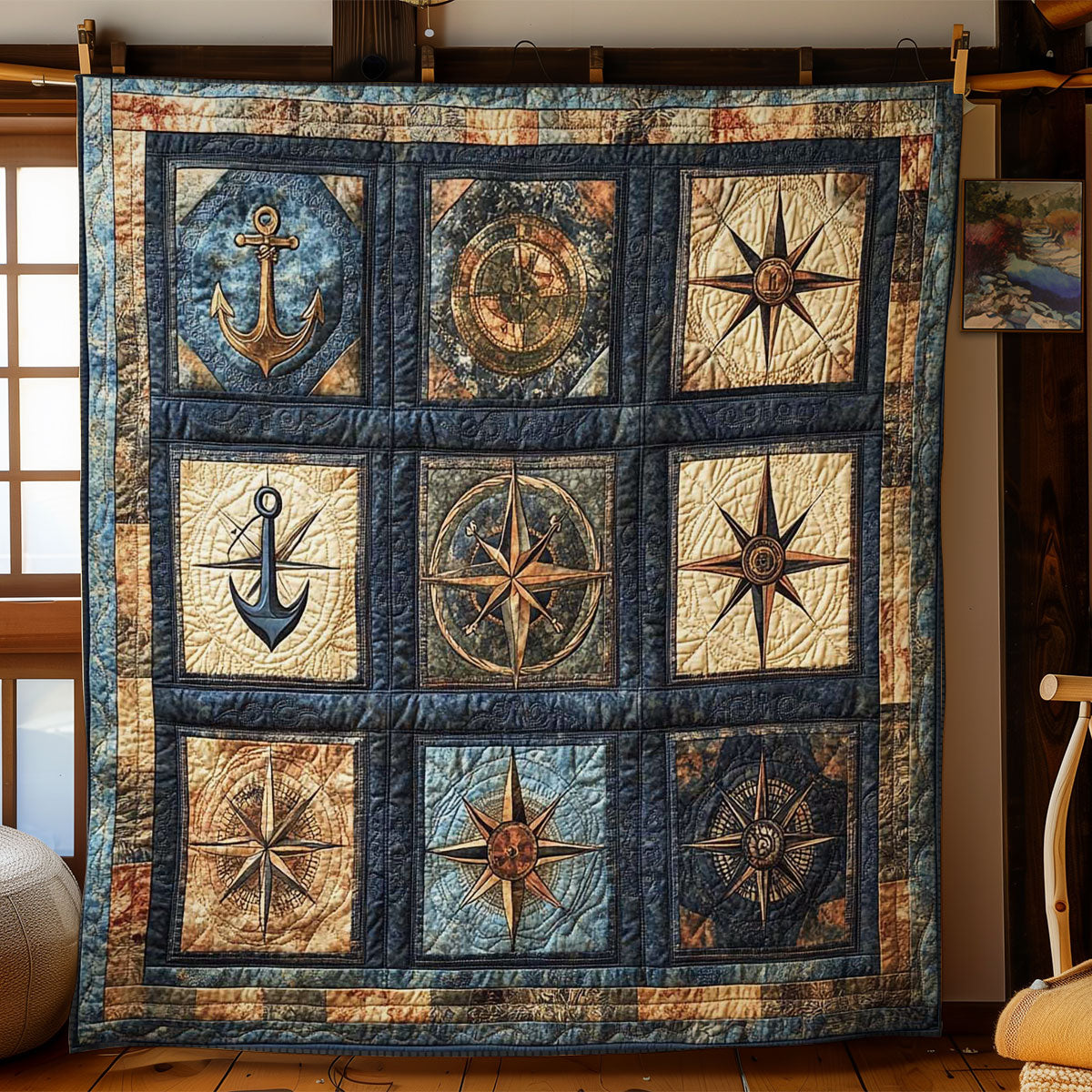 Treasure Compass WN0602026CL Quilt