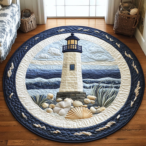 Nautical Crest CP1601041CL Quilted Round Mat