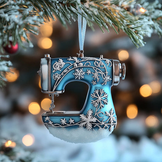 Sewing Machine Winter Glow WN2010061CL Christmas Ornament