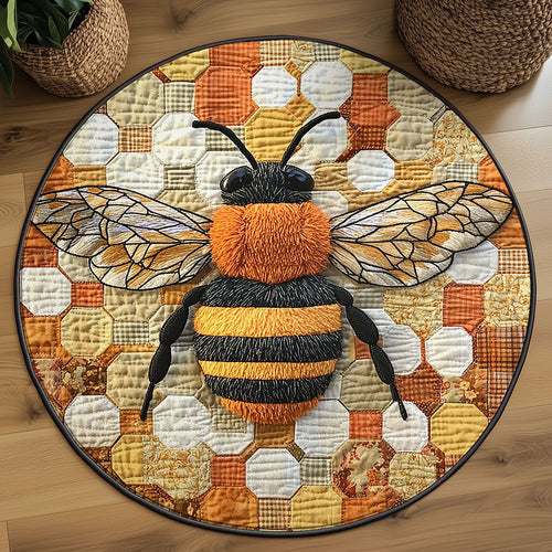 Sweet Honey Bee WJ2705047CL Quilted Round Mat