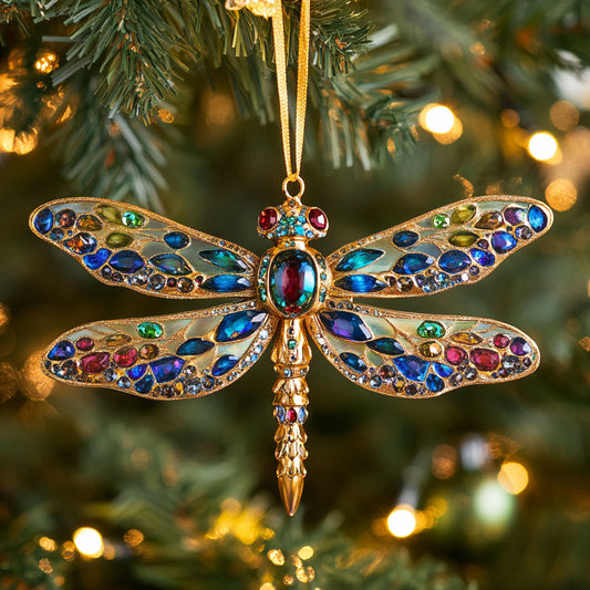 Golden Dragonfly CW2711026CL Christmas Ornament