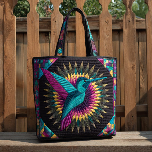 Starburst Hummingbird XR2611016CL Quilted Tote Bag
