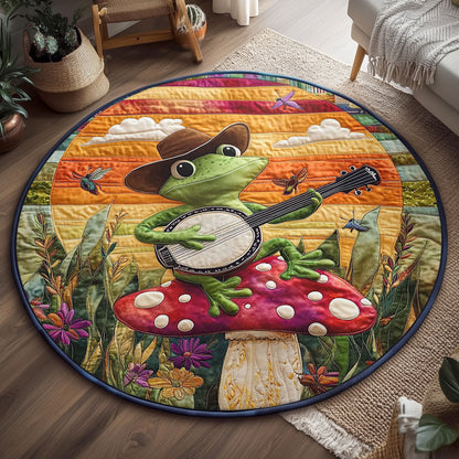 Banjo Frog WJ0404035CL Quilted Round Mat