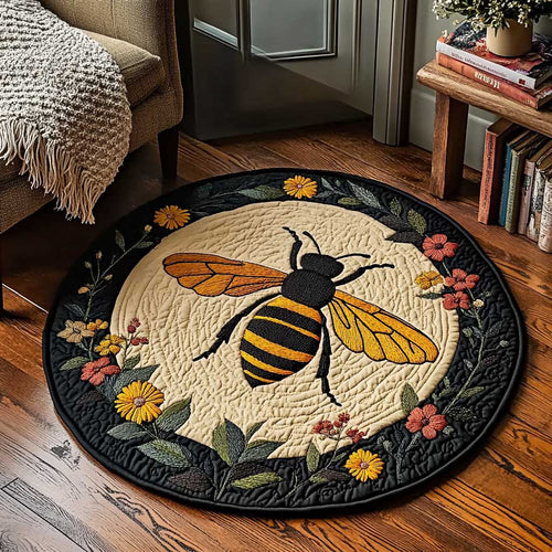 Bee Garden WN2703035CL Quilted Round Mat
