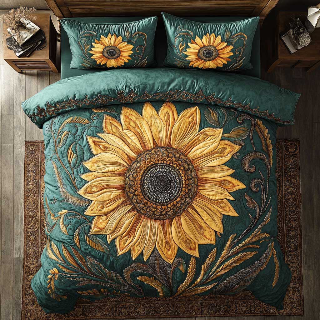 Golden Sunflower WN1302025CL Duvet Cover Set