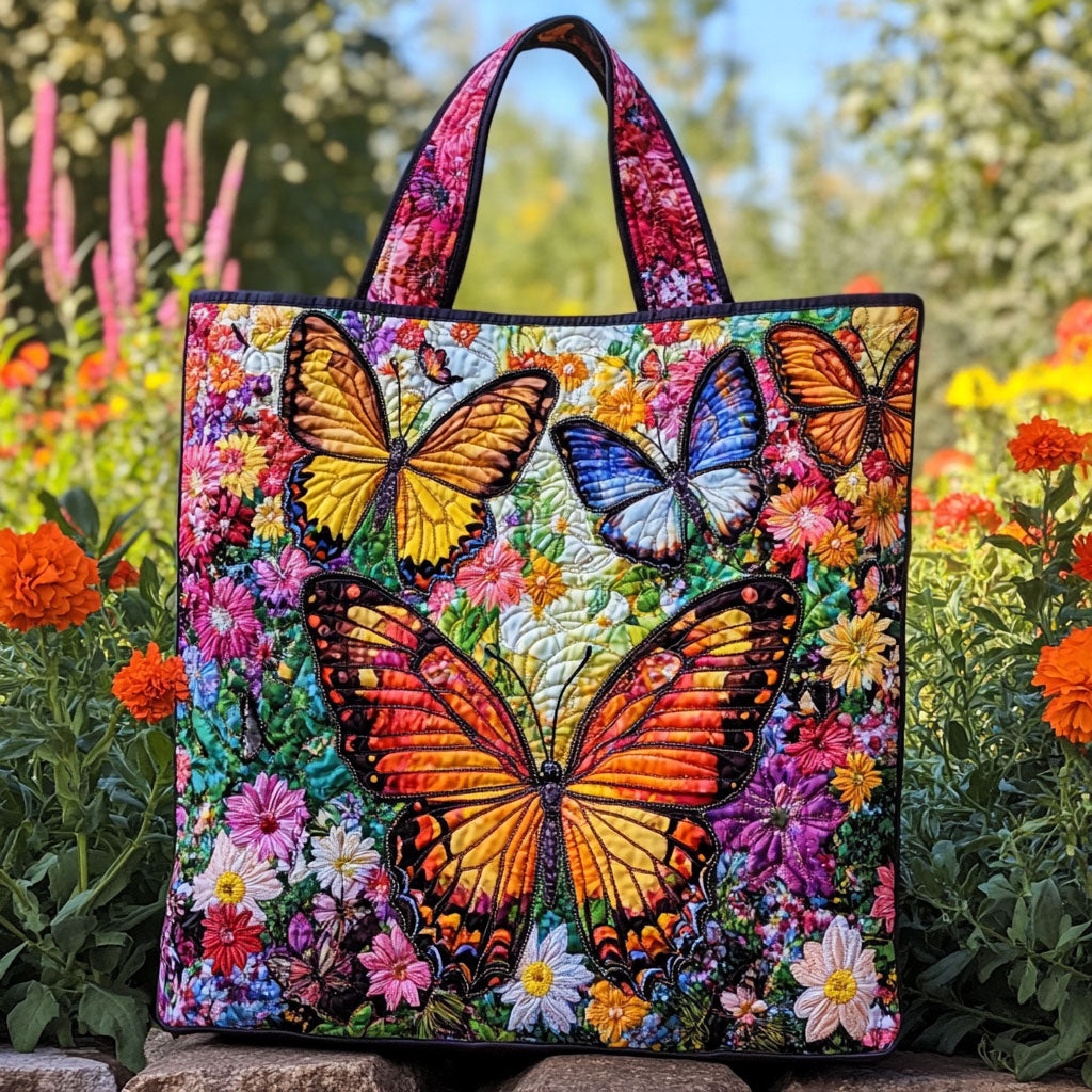 Radiant Butterfly WN2209061CL Quilted Tote Bag