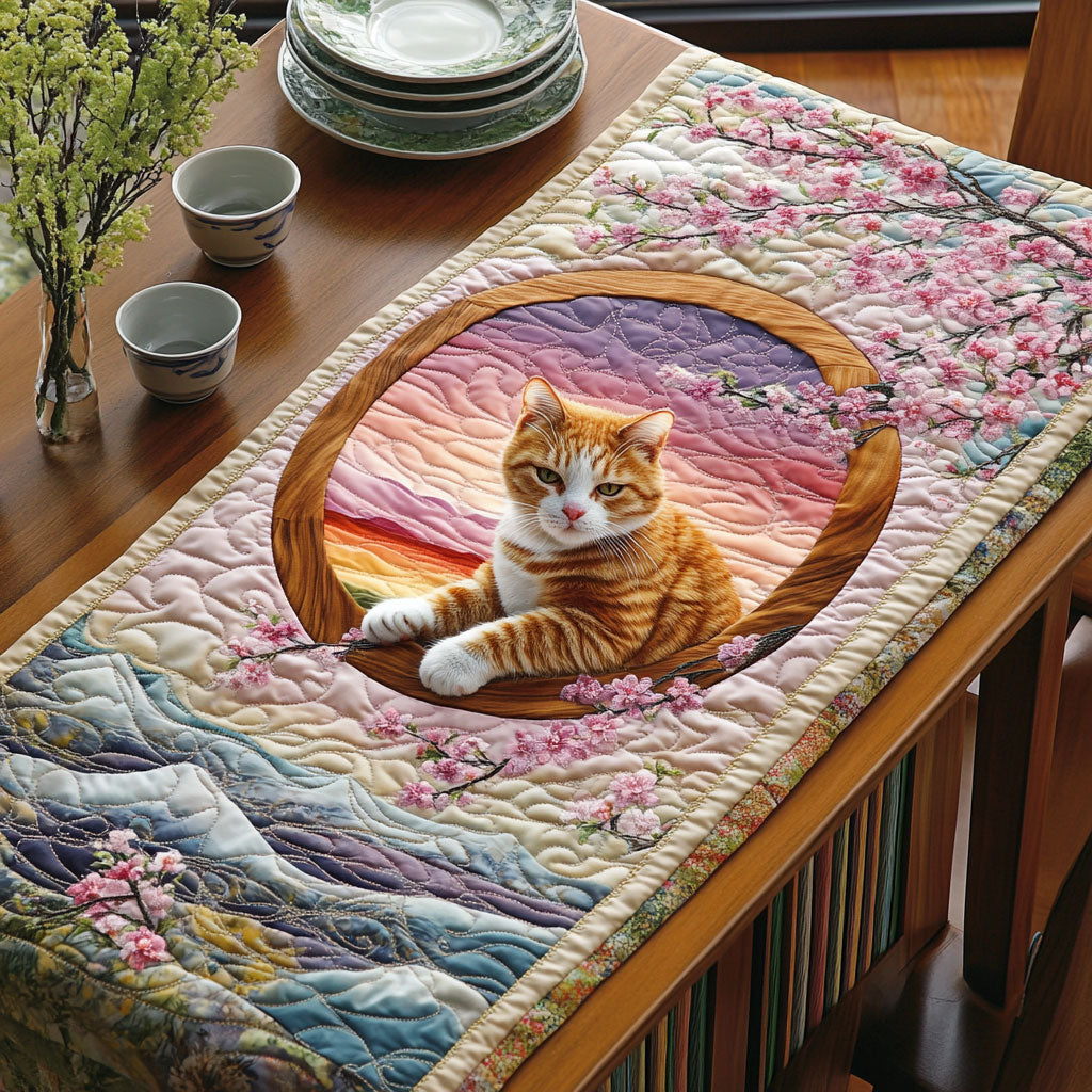 Whiskers At Dusk WJ2105034CL Quilted Table Runner