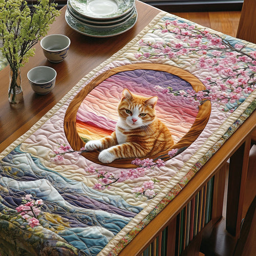 Whiskers At Dusk WJ2105034CL Quilted Table Runner