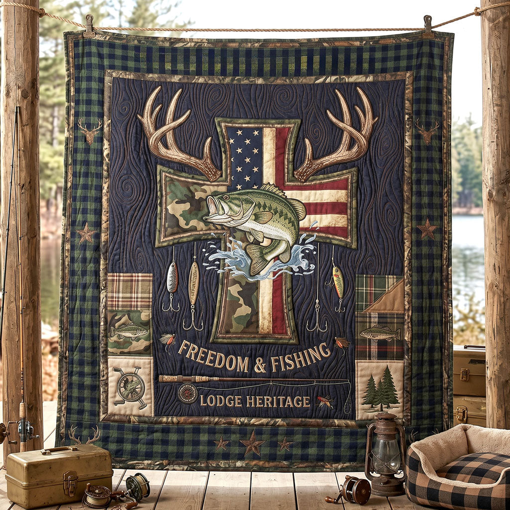 Freedom And Fishing WN1305015CL Quilt