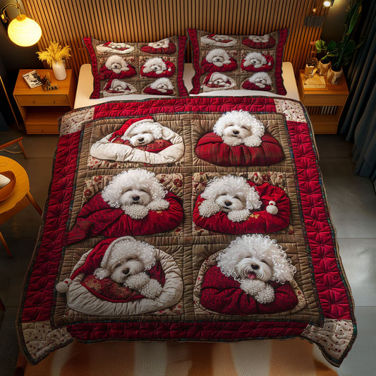 Bichon Frise Cuddle WN1303116CL Duvet Cover Set