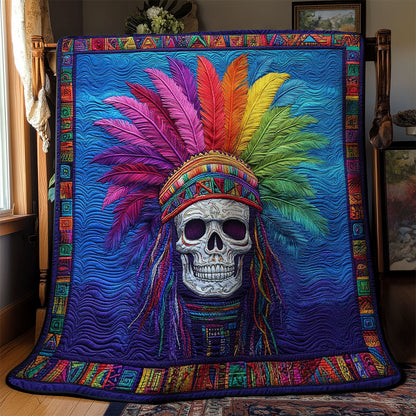 Feathered Skull WN0702052CL Quilt