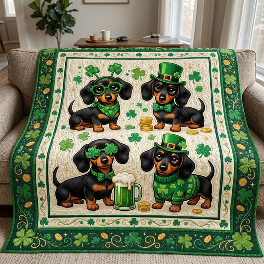 Lucky Dachshund Clover WN0705013CL Quilt