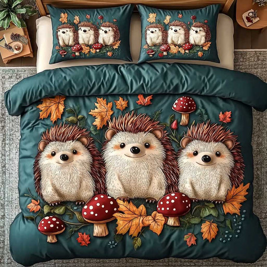 Hedgehog And Autumn Glow WN1203053CL Duvet Cover Set