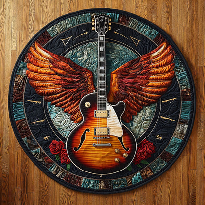Rock Angel Guitar KL1912035CL Quilted Round Mat