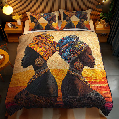 African Woman Royalty WN0703074CL Duvet Cover Set