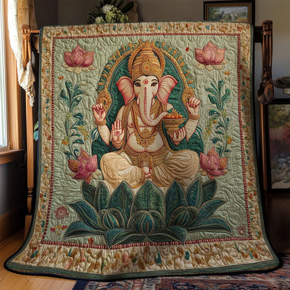 Hinduism Ganesha Divine WN0503038CL Quilt