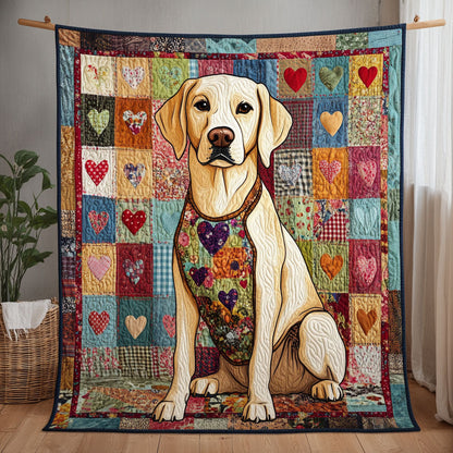 Labrador Patchwork Heart CW0601033CL Quilt