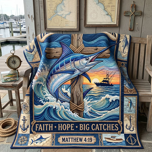 Faith Hope Big Catches WN2205009CL Quilt