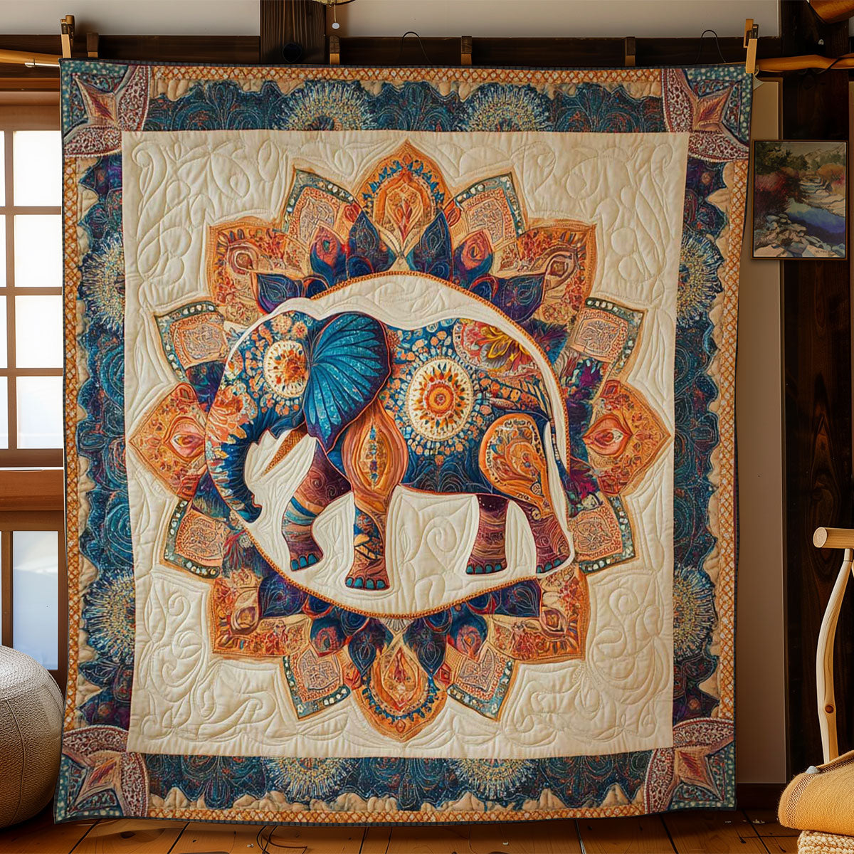 Cultural Elephant WN2201036CL Quilt