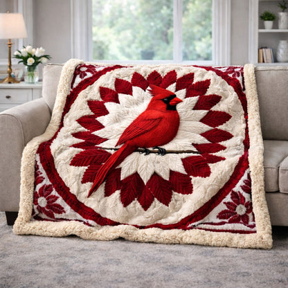 Cardinal of Hope KL2901001CL Faux Fur Throw Blanket