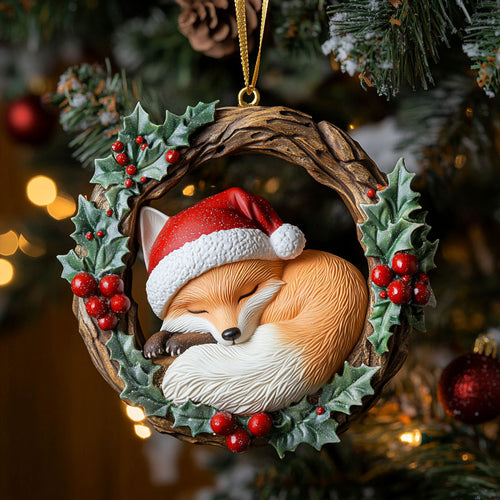 Holly Fox CW0311015CL Christmas Ornament