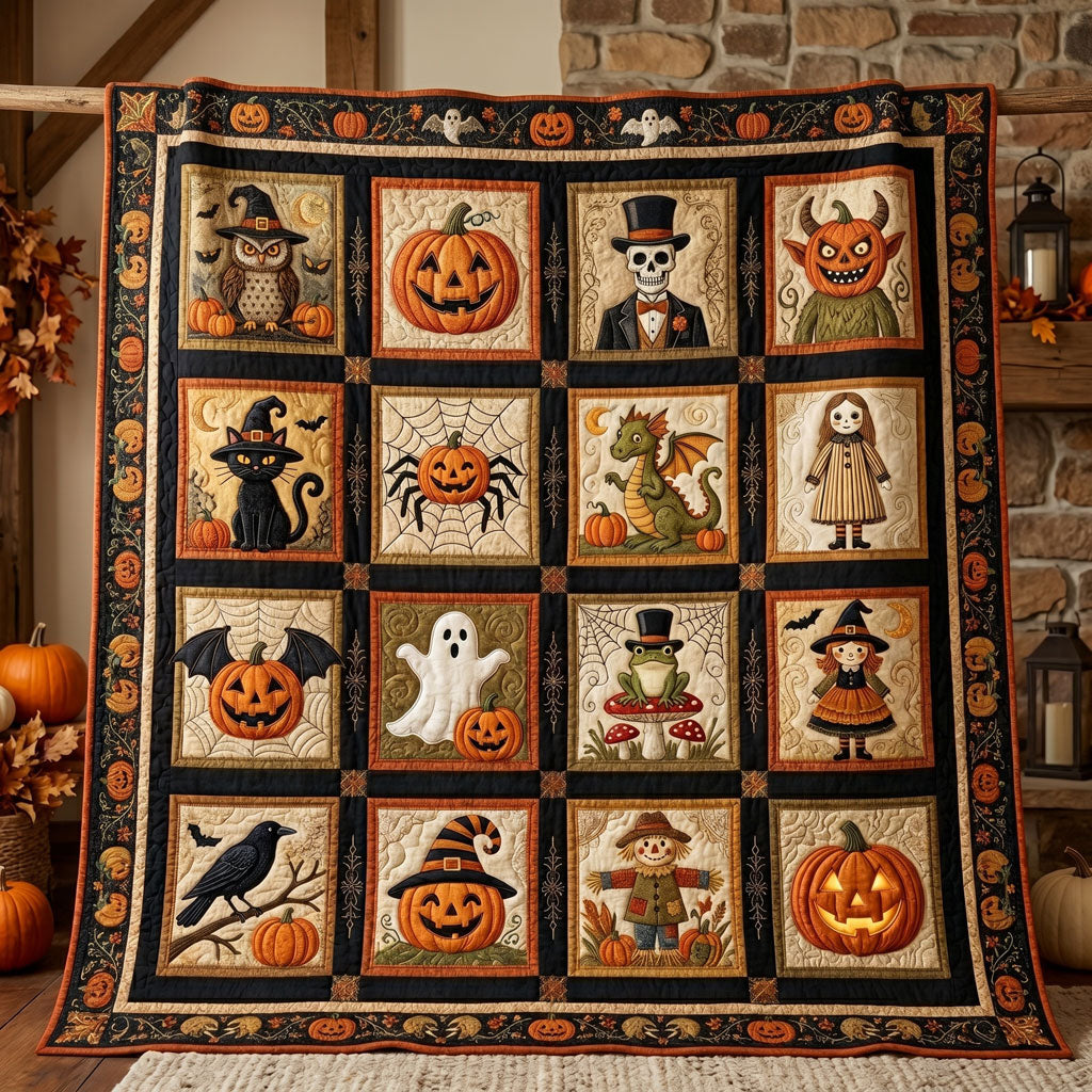 Spooky Autumn Friends WN0705026CL Quilt