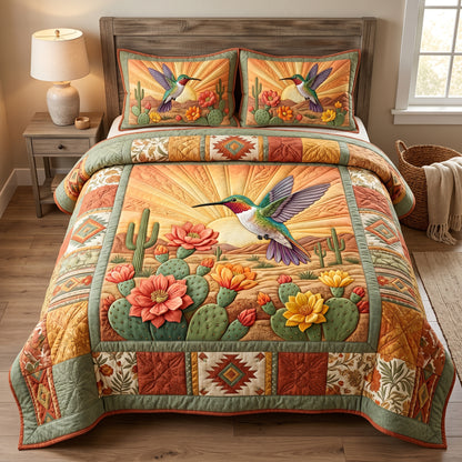 Desert Hummingbird Sunrise XR2705011CL Duvet Cover Set