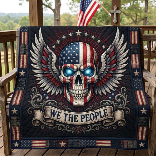 American Freedom Skull Wings WN1304005CL Quilt
