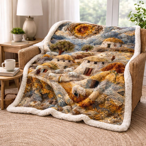 Rustic Countryside KL3001009CL Faux Fur Throw Blanket
