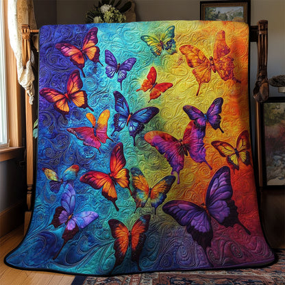 Colorful Butterfly Garden WN1103062CL Quilt