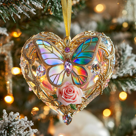 Butterfly Glow Love CW0412079CL Christmas Ornament
