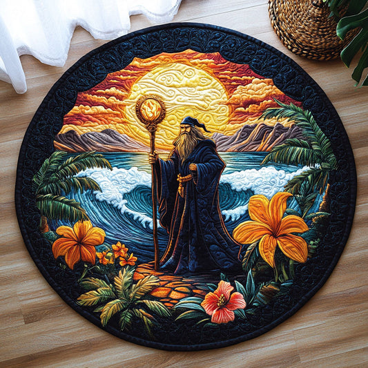 Island Sorcerer Sunset WJ0107032CL Quilted Round Mat