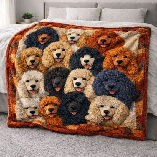 Puppy Parade CP2801001CL Faux Fur Throw Blanket
