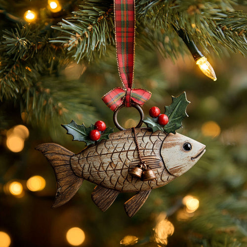 Star Tree Fishing WN0411089CL Christmas Ornament