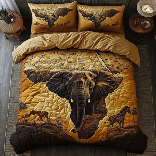 Tranquil African Elephant WN1103018CL Duvet Cover Set