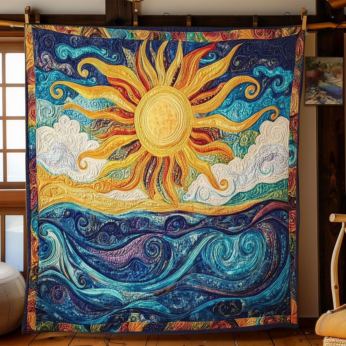 Dancing Sun And Sea WN1203055CL Quilt