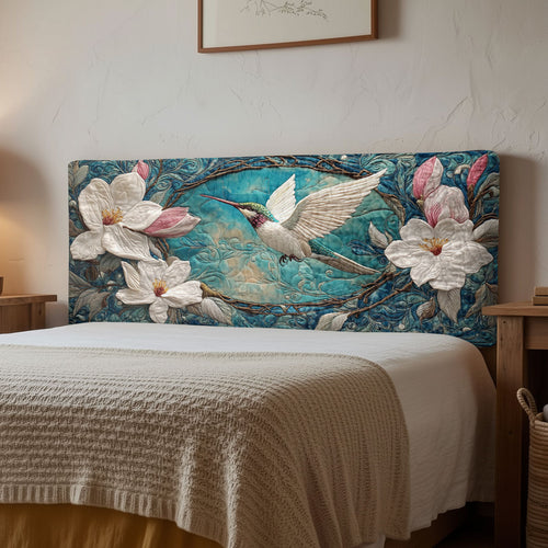 Hummingbird and Magnolia CW1112016CL Quilted Headboard Slipcover