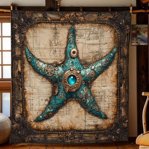 Deep Sea Steampunk Starfish WN0602045CL Quilt