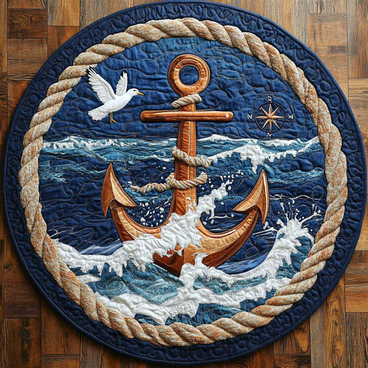 Anchor Of Hope WN2204001CL Quilted Round Mat