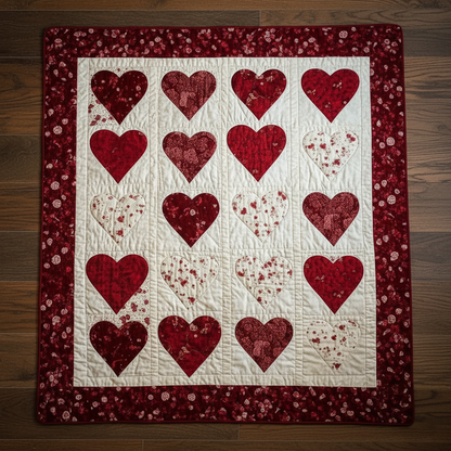 Heart Patchwork XR0801012CL Quilt